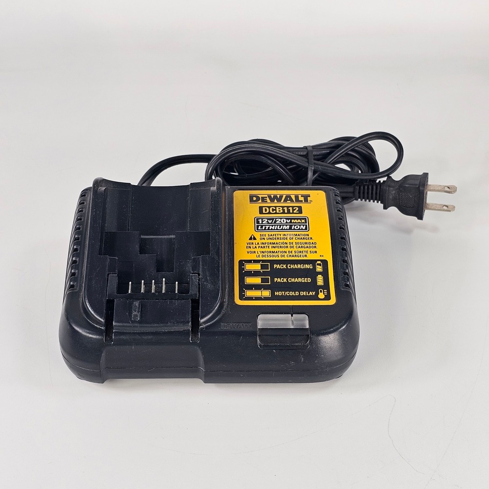 DEWALT DCB112 12V/20V Max Lithium Ion Battery Charger Black Yellow